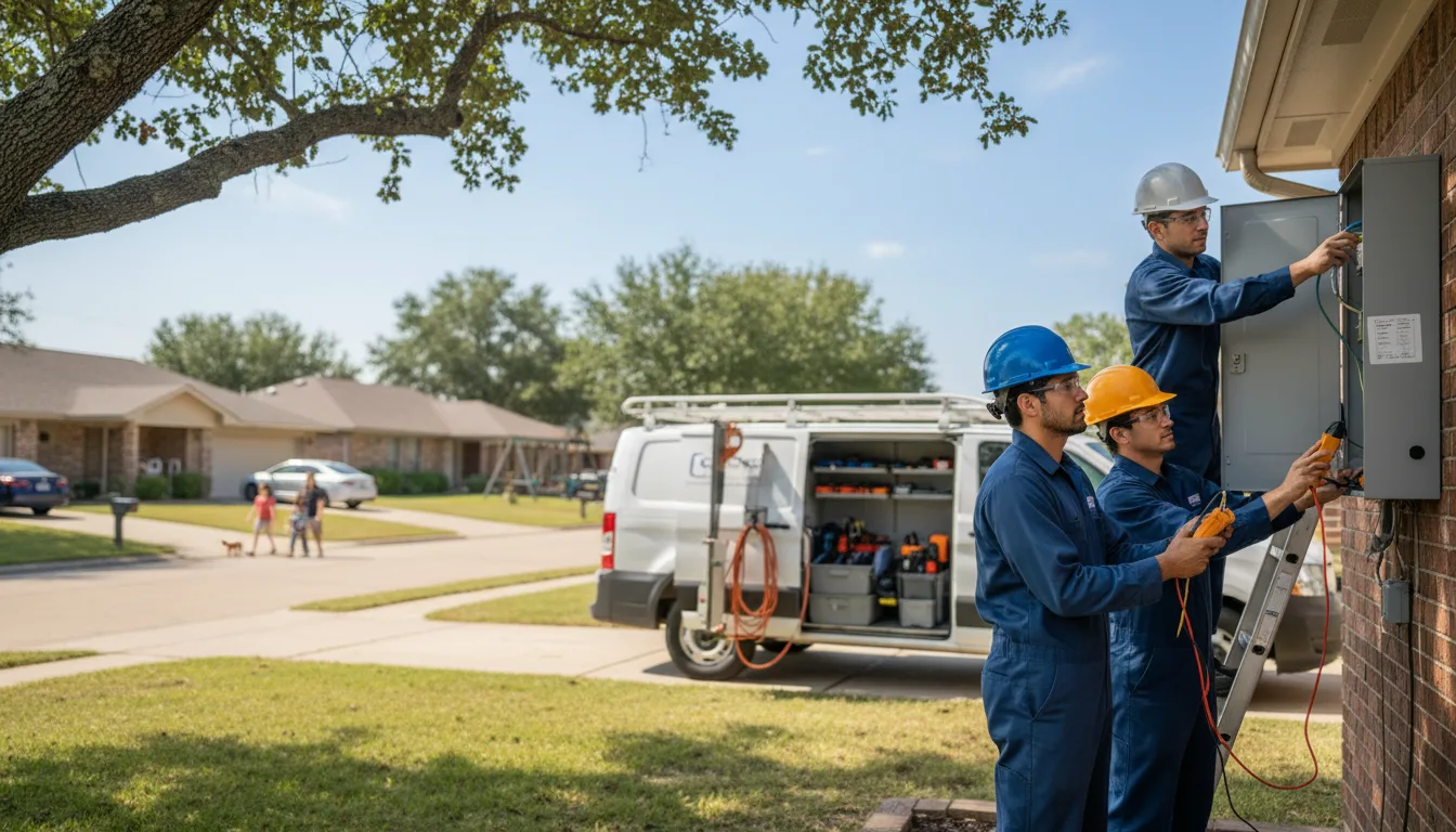 Certified electrician providing emergency electrical services in Mcgregor, TX
